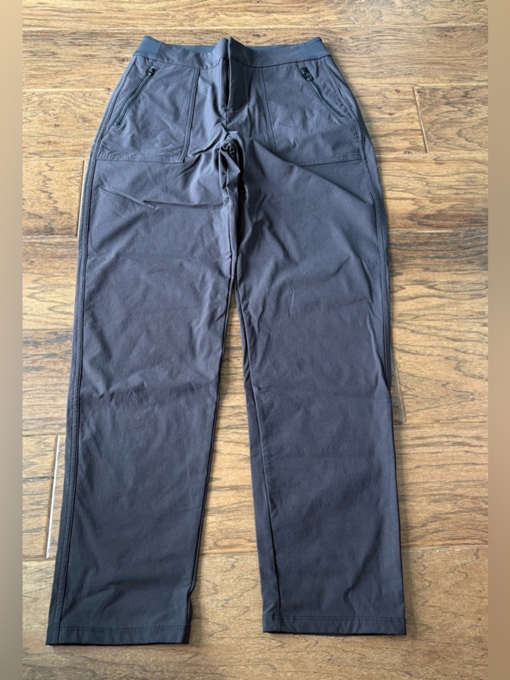 Athleta Black Women's Track Joggers with Zip Pockets